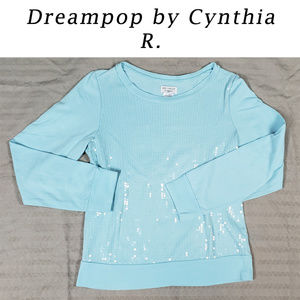 Dreampop By Cynthia R Sequence Shirt Sz L